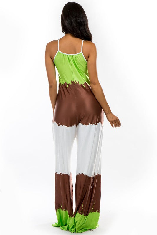 Chic Multi-Print Jumpsuit
