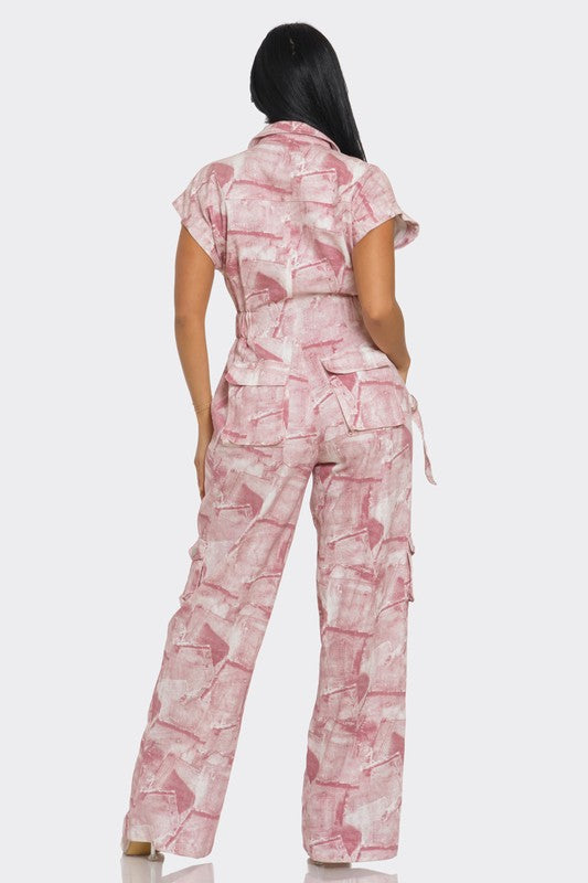 Pink Whisper Tie-Dye Jumpsuit - Sustainable Fashion