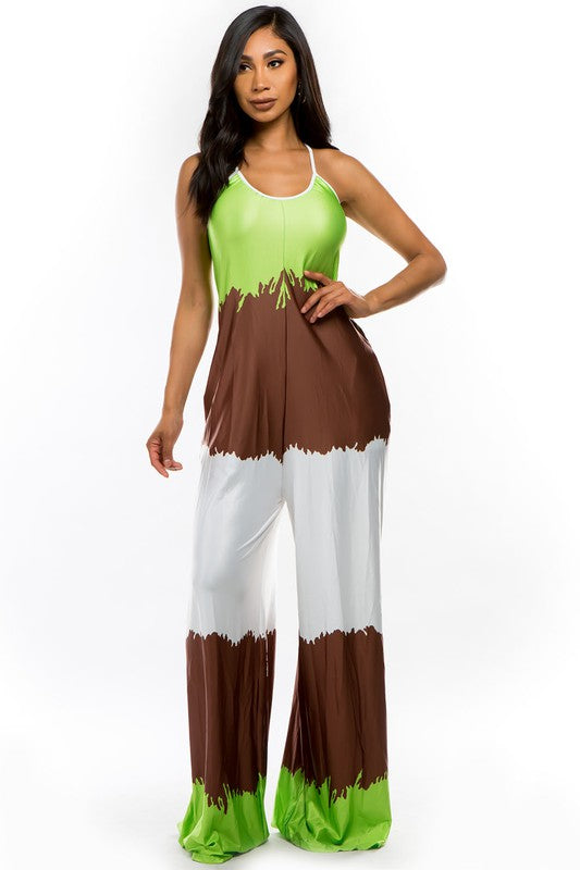 Chic Multi-Print Jumpsuit