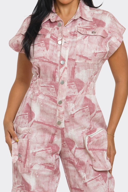 Pink Whisper Tie-Dye Jumpsuit - Sustainable Fashion