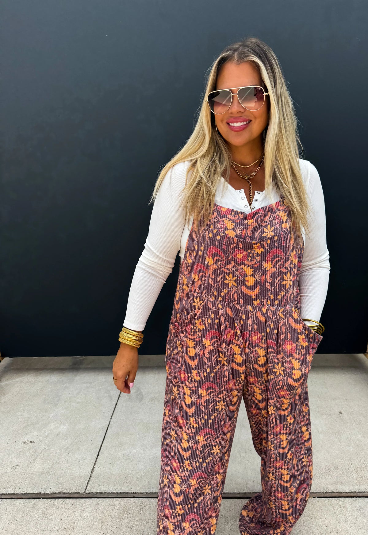 Cassidy Fall Boho Overalls in Two Colors