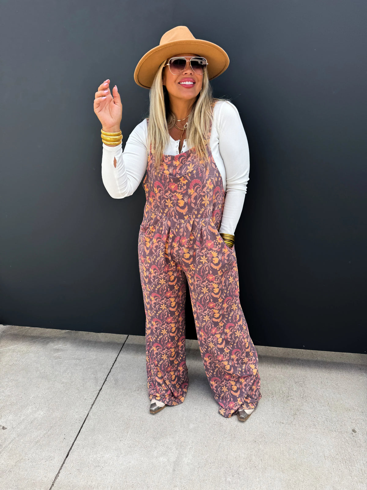 Cassidy Fall Boho Overalls in Two Colors